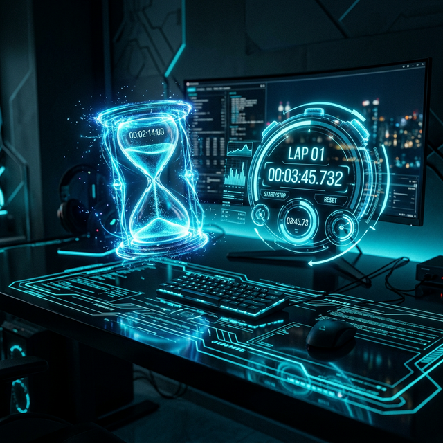 Holographic Stopwatch